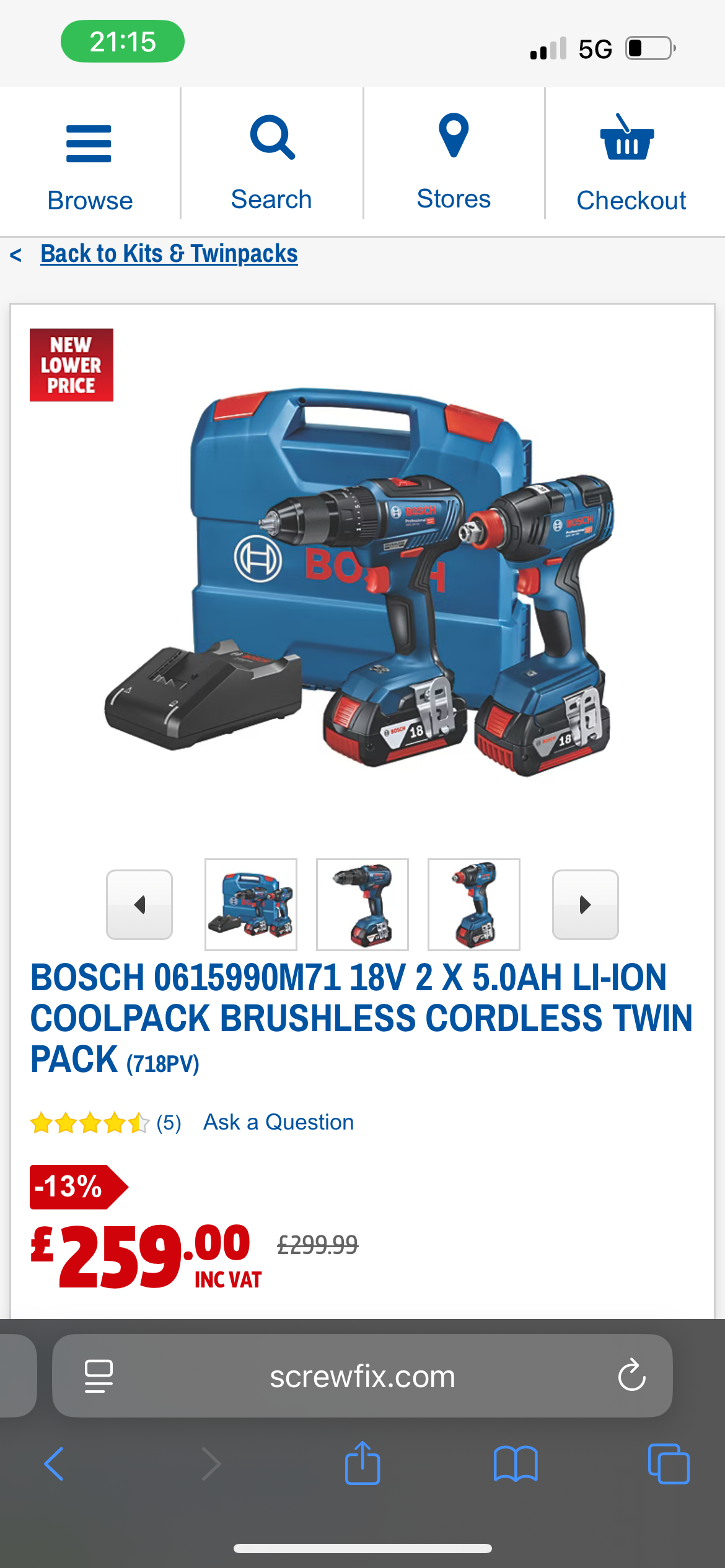 BOSCH 18v li-ion TWIN PACK BRAND NEW